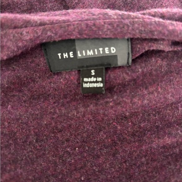 Women’s The Limited 3/4 sleeve purple faux twin set - Picture 4 of 4